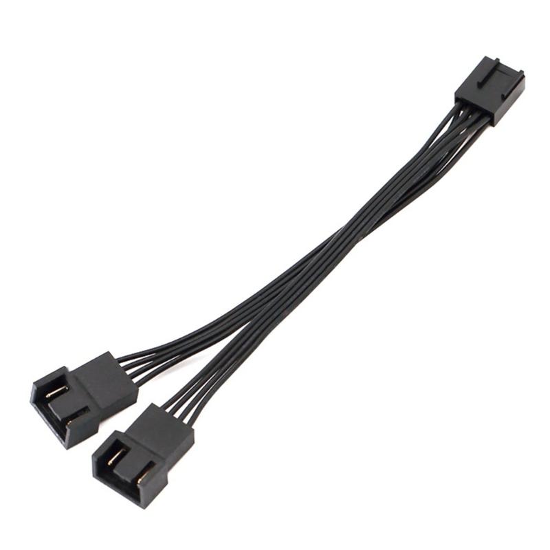 

Highly Speed Double Fan Adapter 4Pin Pwms Fan Splitter Temperature Regulation Cable For CPU Cooling And Heat Management 1