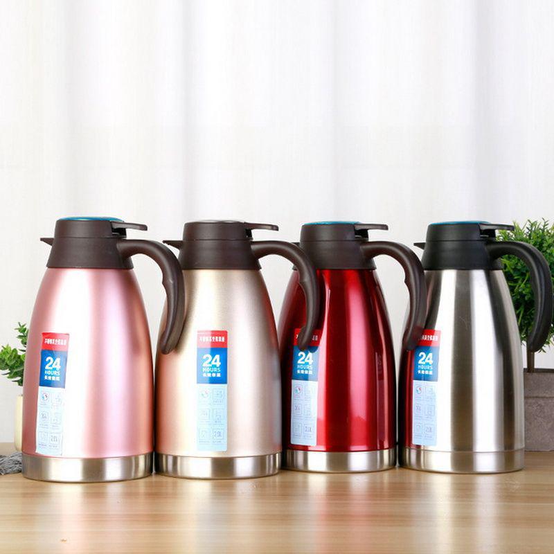 

304 Stainless Steel Double-Layer Vacuum Coffee Pot, Large Capacity Home Thermos 1.2L, Pack of 24