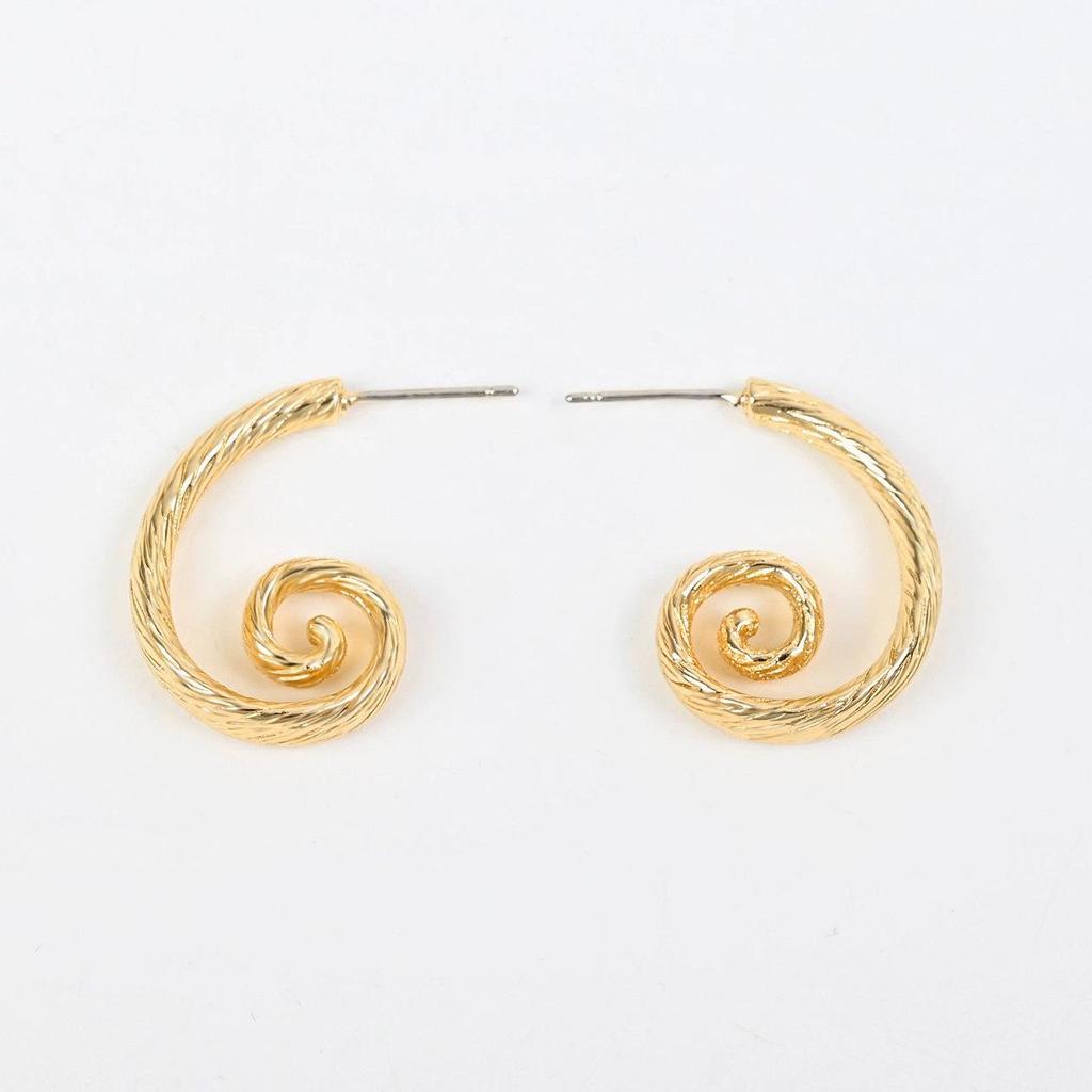 European & American Fashion s925 Silver Minimalist Cold Style Ear Hoops