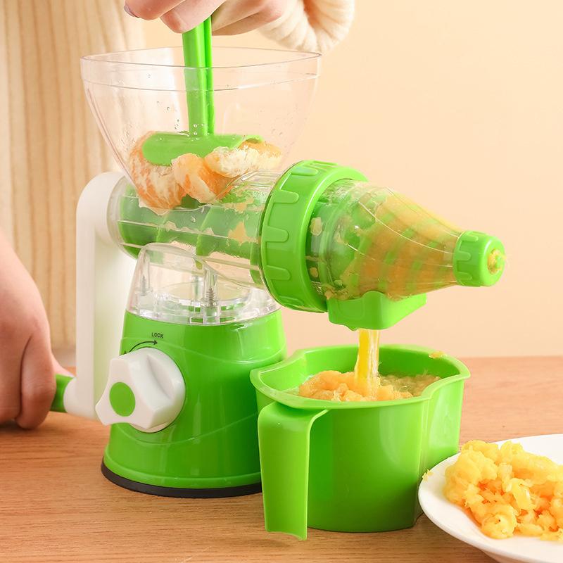 Portable Fruit Juicer For Summer Iced Fruit Drinks And SmoothiesHand-Cranked Labor-Saving AndEasy-To-Clean Household Mini Juicer