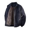ROMON Men's Fleece-Lined Casual Flight Jacket