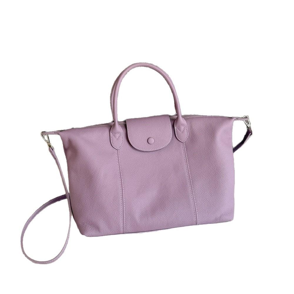 Modische Knödeltasche für Damen Handtasche mit großem Fassungsvermögen und Umhängetasche aus echtem Leder