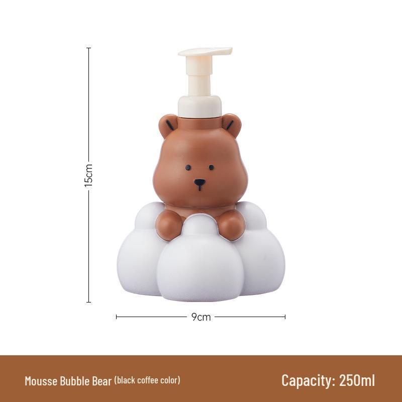 Press-Type Foaming Mousse Bottle: Large Capacity Cleansing Foam & Shower Gel Dispenser