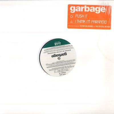 LP Record GARBAGE - Push It / I Think I'm Paranoid AMS1288005 Almo Sounds 1998 US Dance & Electronica