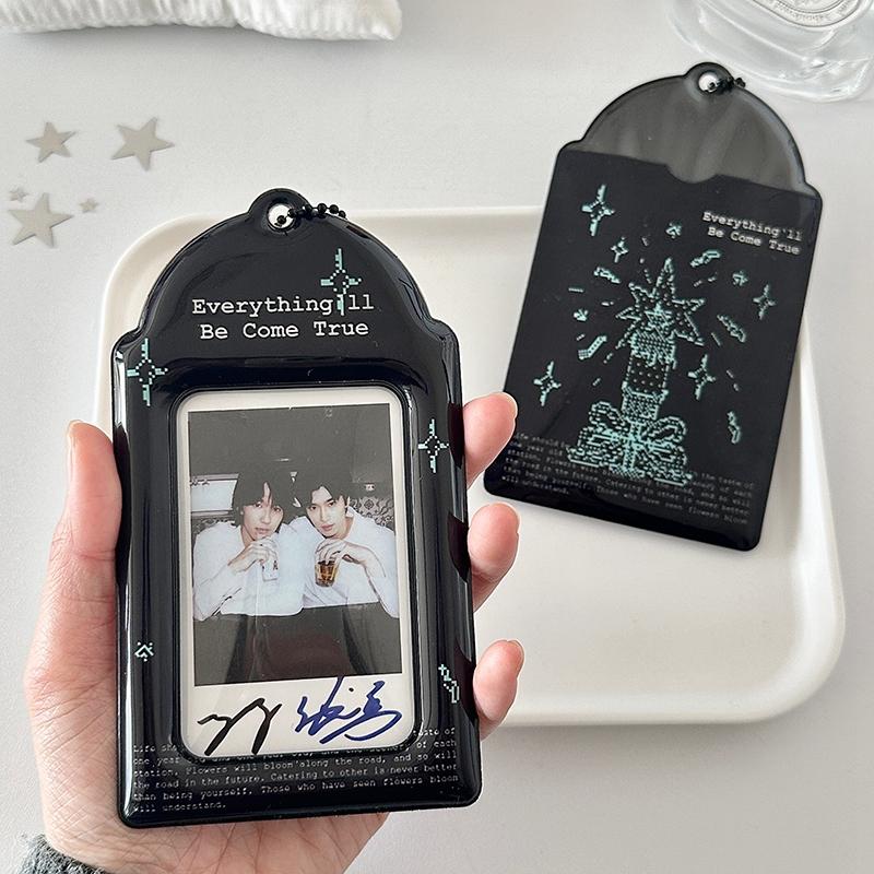 Kpop Holder na Fotokartki Segregator Fotokartki Ramki Karty Idolów Stojak na Wyświetlanie Breloczek do Torebek Karty Kpop Książka Kolekcjonerska