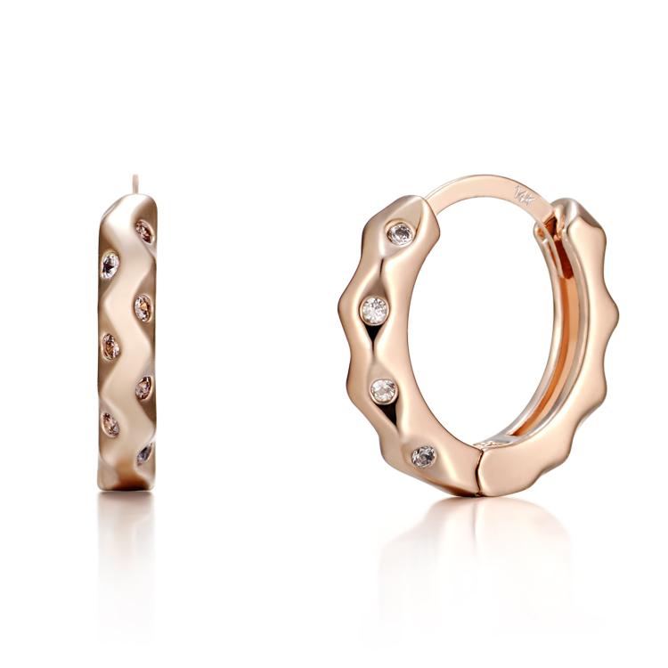 Cranne 14K Gf One-Touch Earrings C24Egp074