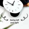 Silent Swinging Panda Wall Clock Cartoon Hanging Watch Festival Gifts Digital Clock  Living Rooms