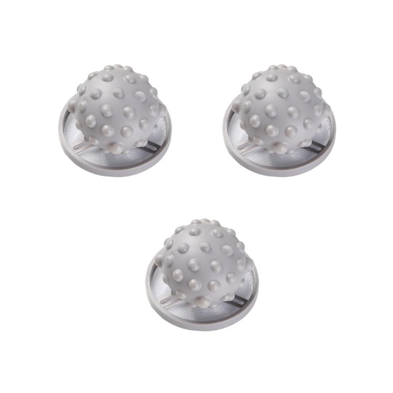 

3PCS Laundry Hair Filter Ball Easy to Use Pet Lint Remover Hair Catcher for Washing Machine Household Washer Essential сірий колір