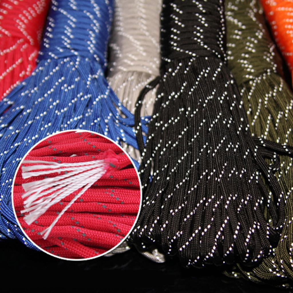 34 Yard Reflective Nylon Cord Tent Guyline Rope for Camping Canopy Awning Outdoor Packaging