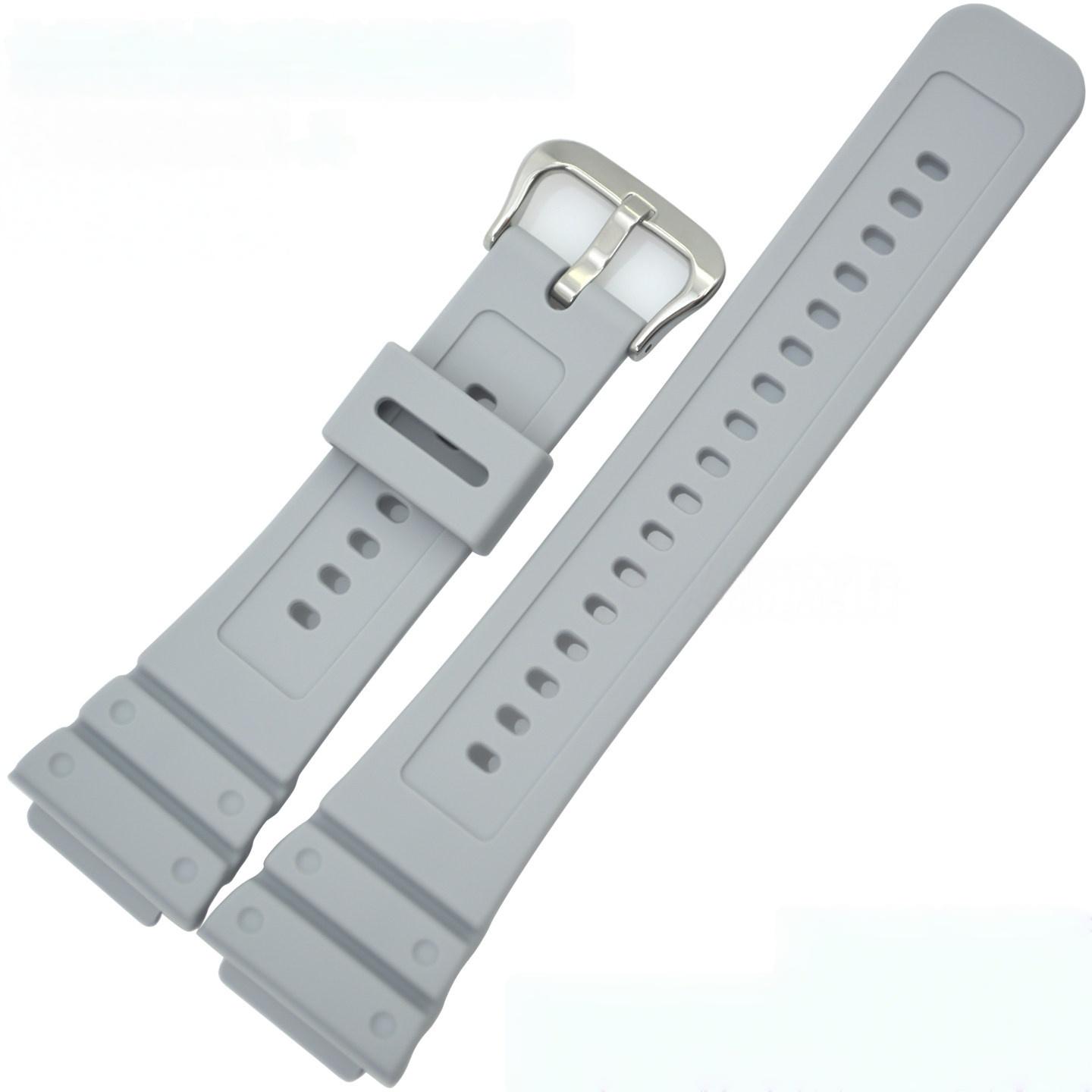 

For Casio G-Shock 3516 DW-H5600 DW H5600 Rubber Silicone Watch Band DW-H5600MB Waterproof Sports Convex End Watch Strap 18mm 18mm сірий колір