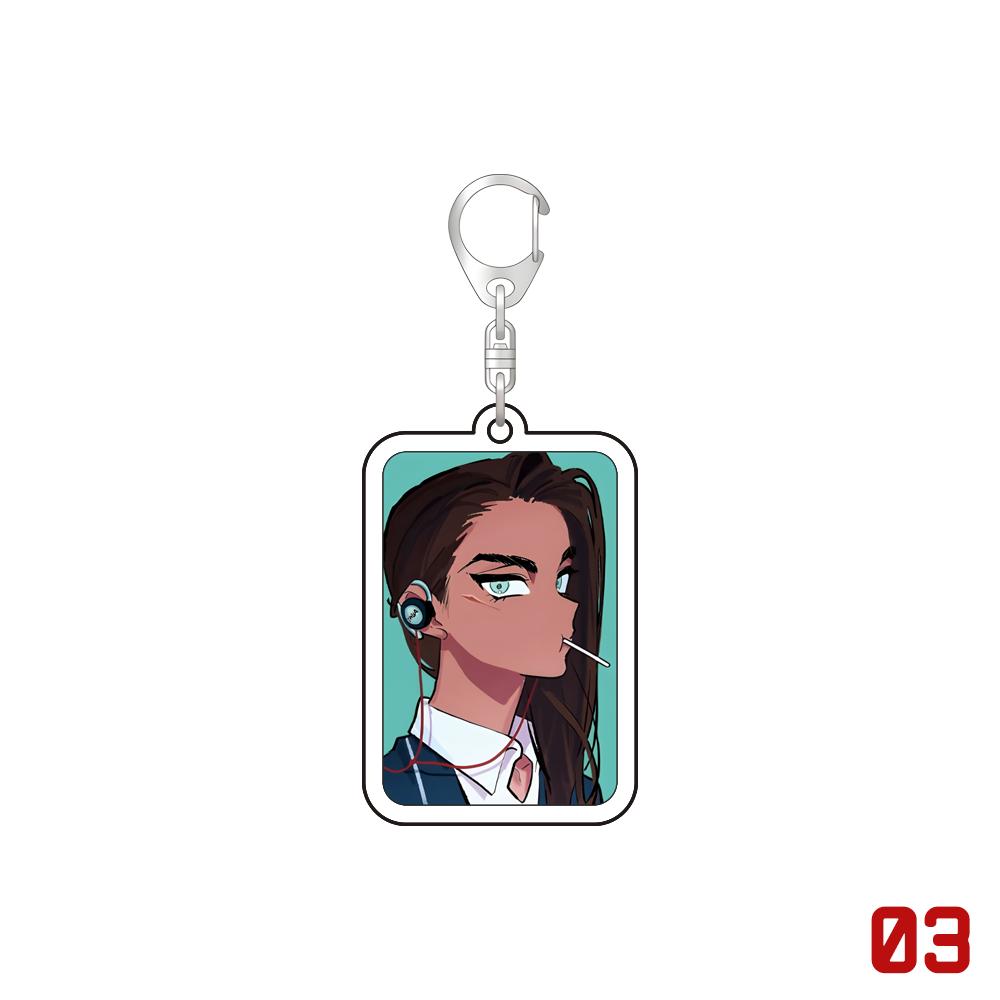 Acrylic Key Chain For Anime Popular Alien Stage Chibis Accessories Bag Luka Ivan Till Mizi Hyuna Sua Keyrings Jewelry Fans Gifts