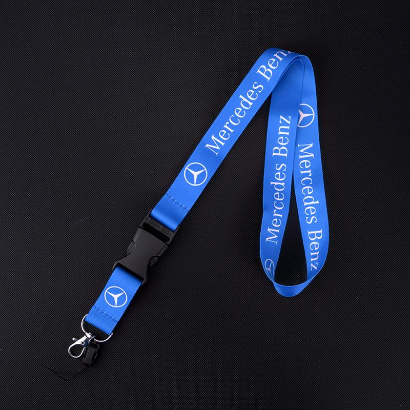 ZPU1  For Mercedes Benz A C E S G Class GLS W177 E300 GLC CLE CLA GLB New Neck Straps Lanyard Key Chain Work ID Card Hanging Rope Ring