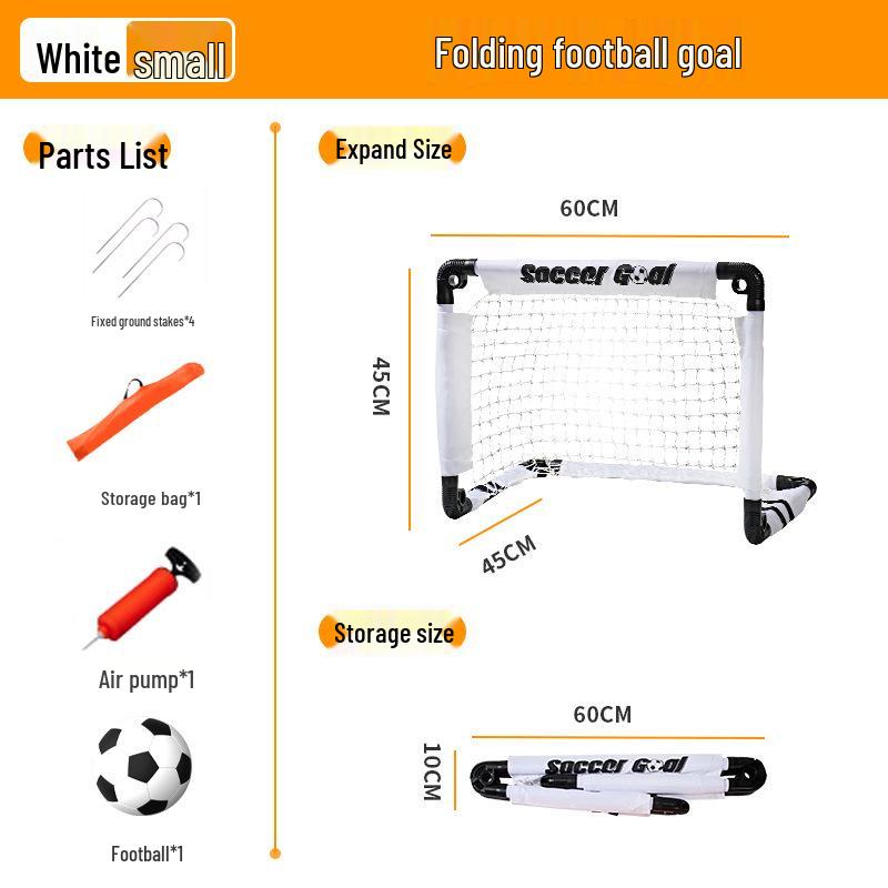 Foldable Kids' Football Goal for Training & Competition - Portable Indoor/Outdoor Parent-Child Frame
