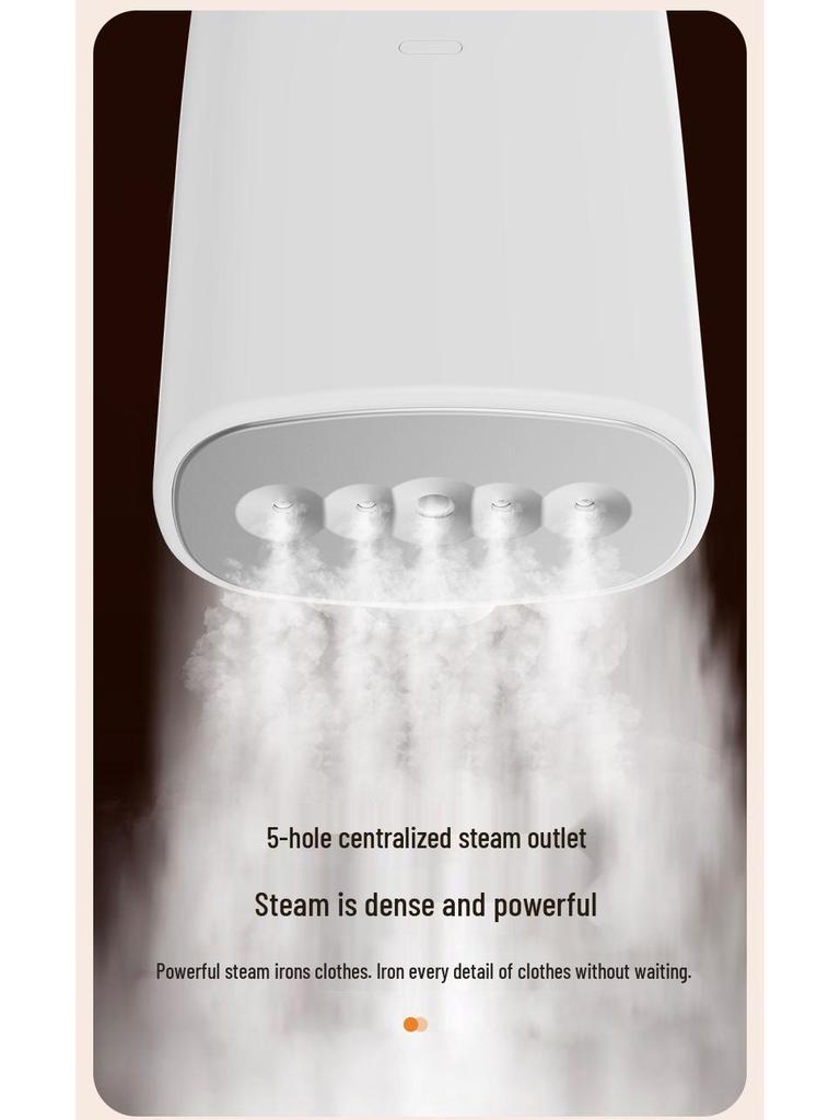 Portable Handheld Garment Steamer - Quick Heat, Foldable Iron for Home & Dorm Use