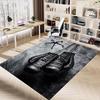 1PC Boxing gloves Non-Slip Floor Carpet Compatible for Office&Living Room&Bedroom&Dining room - Flat- Soft & Pattern, Vibrant Colors-W323