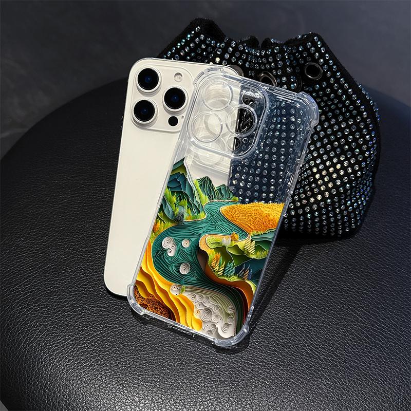 Ultimate Aesthetics Phone Case For IPhone 17 Pro Max 16 E 17 15 14 13Plus 12 Mini 11 XR 17 Air 16 Cases Transparent Soft Covers