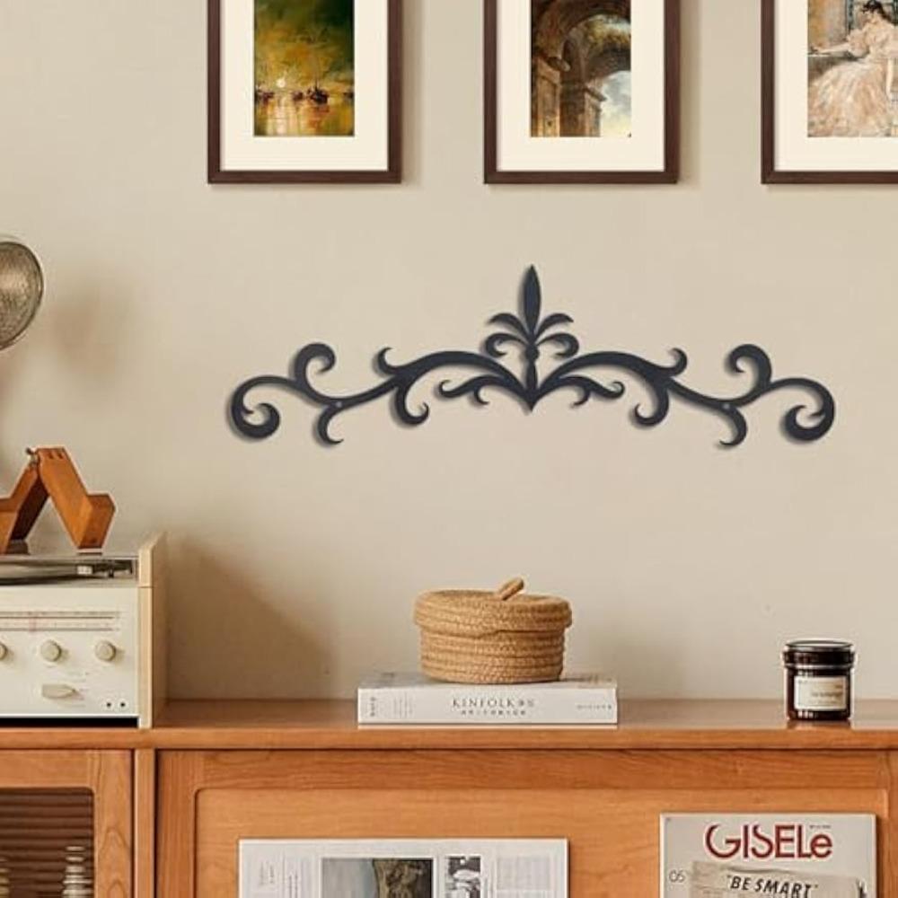 Medaglione da Parete in Ferro Rustico, Decorazione Artistica in Metallo a Spirale per Soggiorno Casa