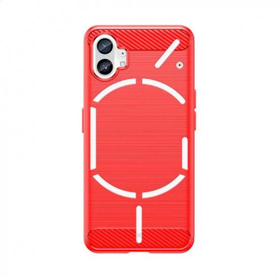 

Phone Case For Nothing Phone 2 ,flexible Tpu Fiber Protective Cover For Nothing Phone 2 червоний
