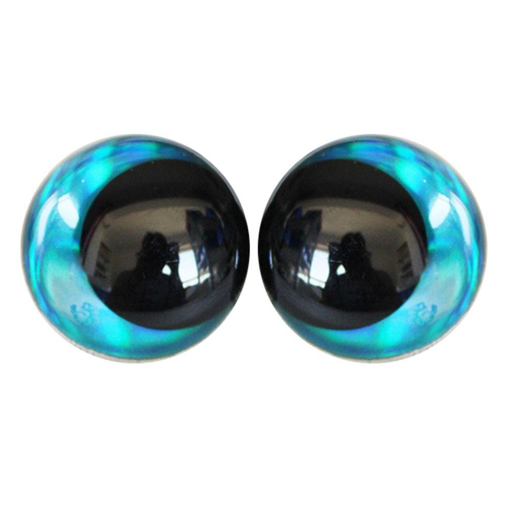 

10 пар 3D ексцентричних очей, блискіток, накладних очей, мультяшної ляльки з круглими очима синій