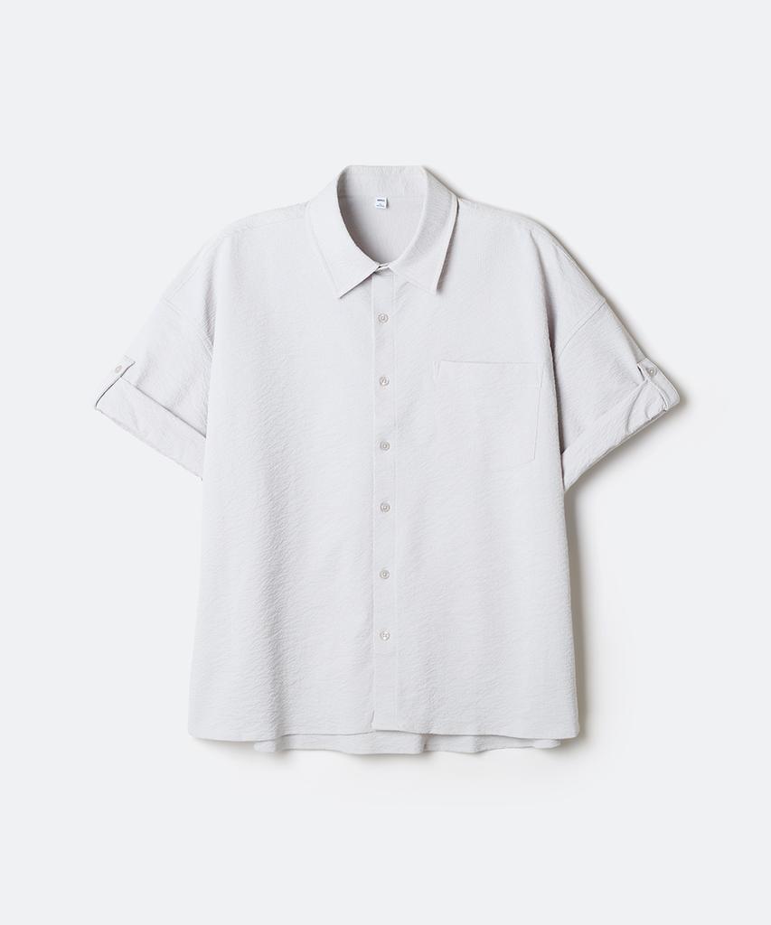 Seupao [Citywear] Oversized Short Sleeve Shirt_Spywg25C05
