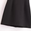 Kaslead New Arrival Women's Clothing Fashion Style Fashion Breasted Black Short Sleeve Slim Fit Dress 4387249