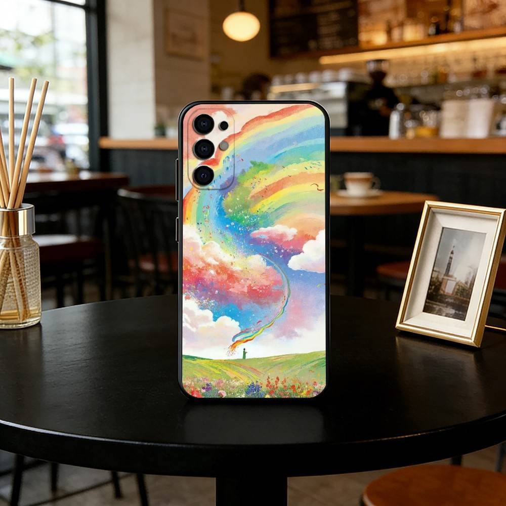 Colorful Phone Case For Samsung S25,S24,S21,S22,S23,S30,Ultra,S20,Plus,Fe,Lite,Note,10,Black Cover