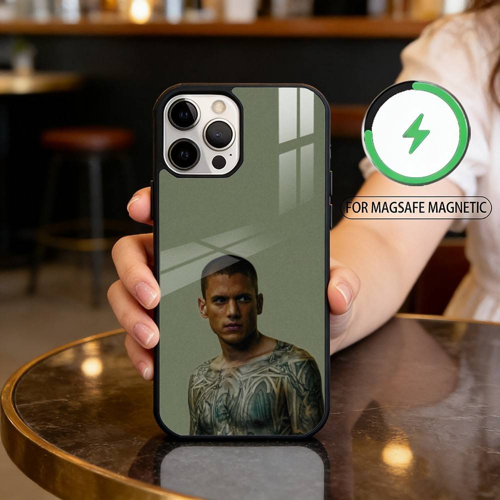 

Movie P-Prison B-Break Magnetic For Magsafe Wireless Charging Phone Case For iPhone17,16,15,14,13,12,11 Plus,Pro Max iPhone14PRO
