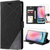 Case + Tempered Glasses - Booling - for Samsung Galaxy A24 - Leather Effect - Scratch Protection - Elegant
