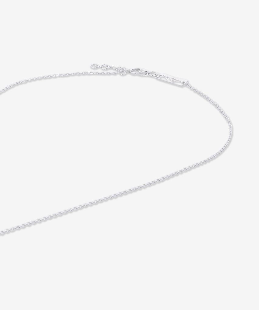 Maison Margiela Logo Reference Ring 3Mm Necklace - Silver / Sm1Uu0066P8865102