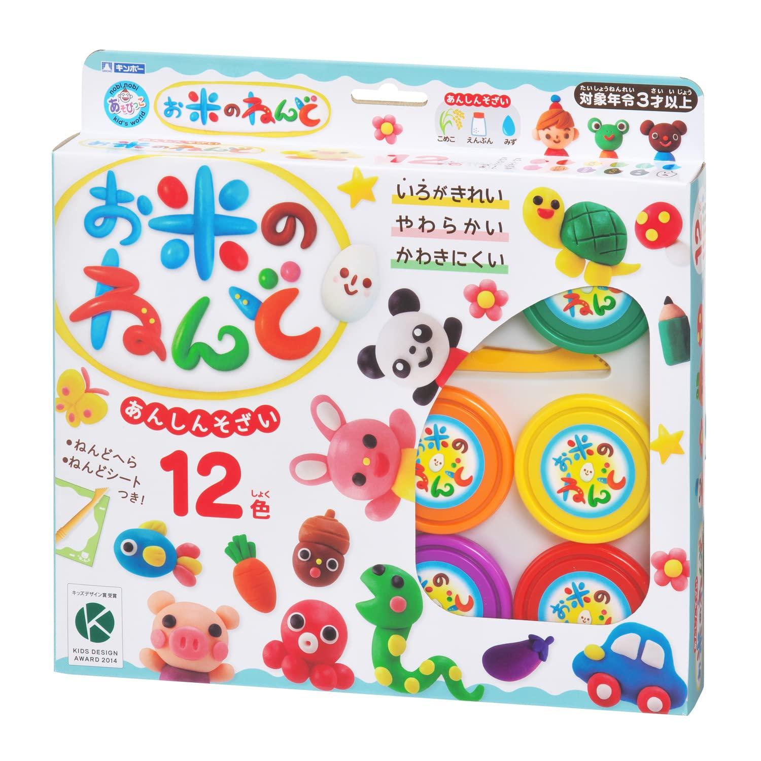 

Ginpo Rice Clay 12-Color Set A-NRD12ZFR Play Kid GinTori Sangyo