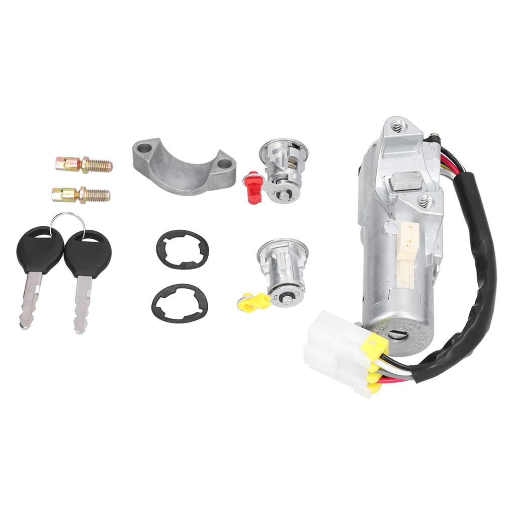 Car Ignition Barrel Switch Door Boot Lock Set ABS Metal for Nissan Navara D22 031997 To 052006