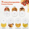 Washable Pastas Press Attachment With 7 Interchangeable Plates Kitchen Pastas Maker for Stand Mixers Accessories