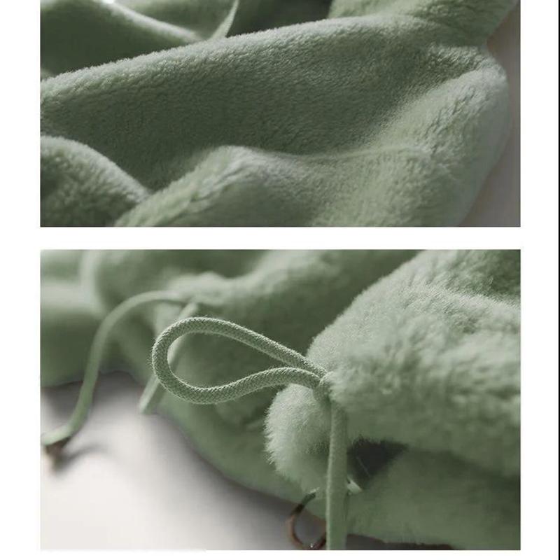 Velvet Thickened Autumn Winter Zipper Sweater Women's Velvet Simple Warm Turtleneck Jacket