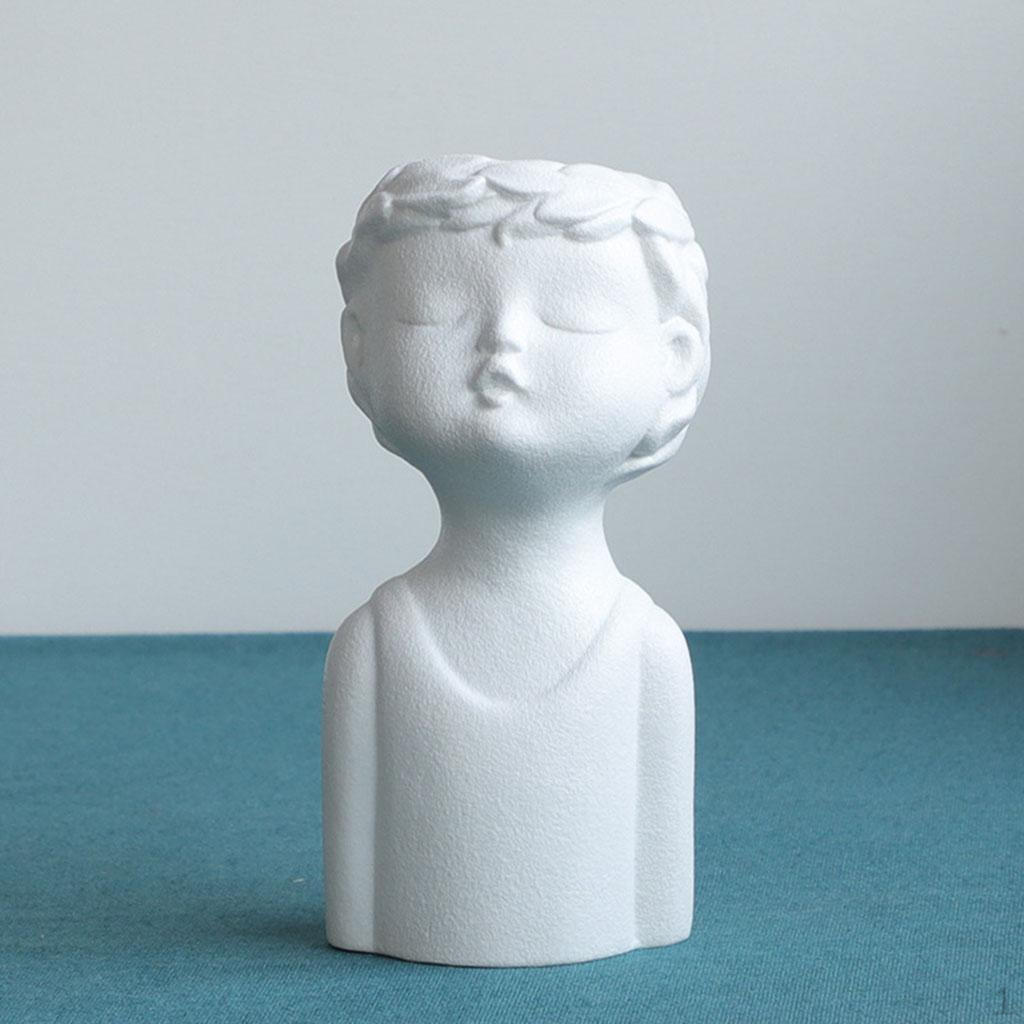 Keramikvase, Menschliche Blumenvase Moderner Minimalismus Statue Skulptur Halter Tischaufsatz