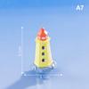 Mini Ocean Figurine Doll Garden Decor Ornament Kid Toy Miniature Landscape Ornaments Lighthouse Statue Resin Craft
