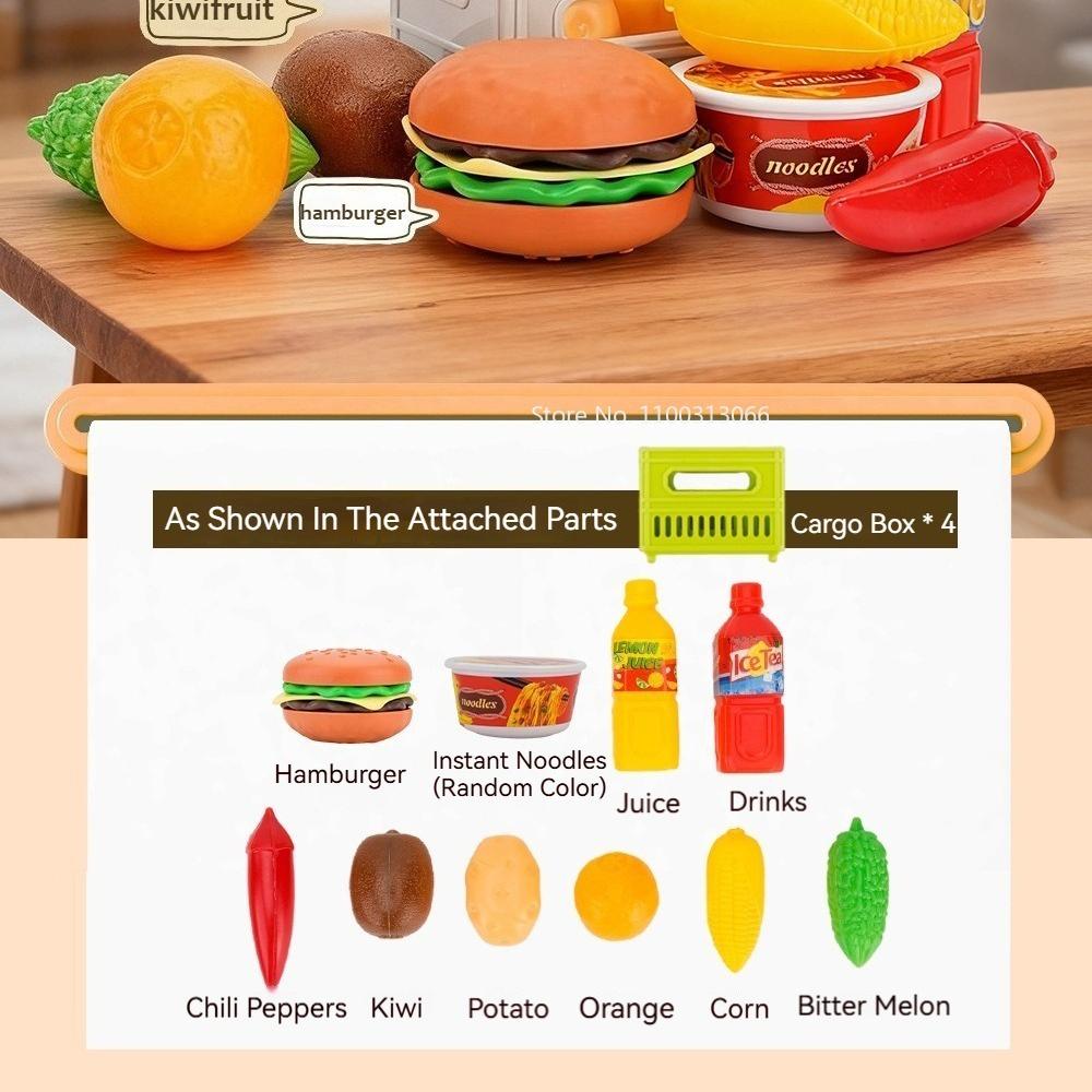 1:32 Scale Fruit Vegetable Transportation Vehicle Toy Model Car Alloy Front End Miniature Engineering Vehicles Kids' Edutainment