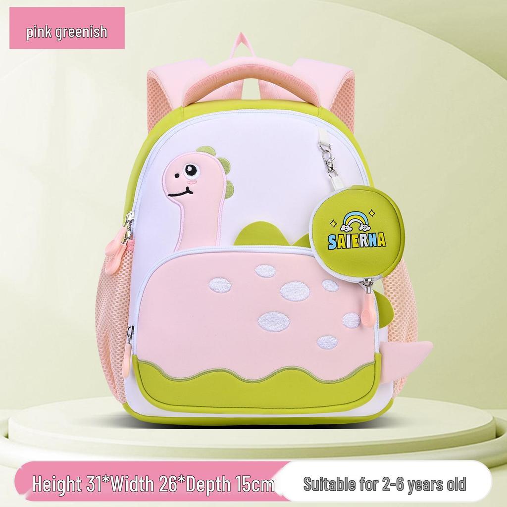2025 Cute Dinosaur Lightweight Large Capacity Backpack for Kids Aged 2-6