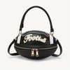 New American football/rugby ball handbag, creative, fashionable, unique, cute, lightweight crossbody bag, commuting, high-end, everyday, versatile.