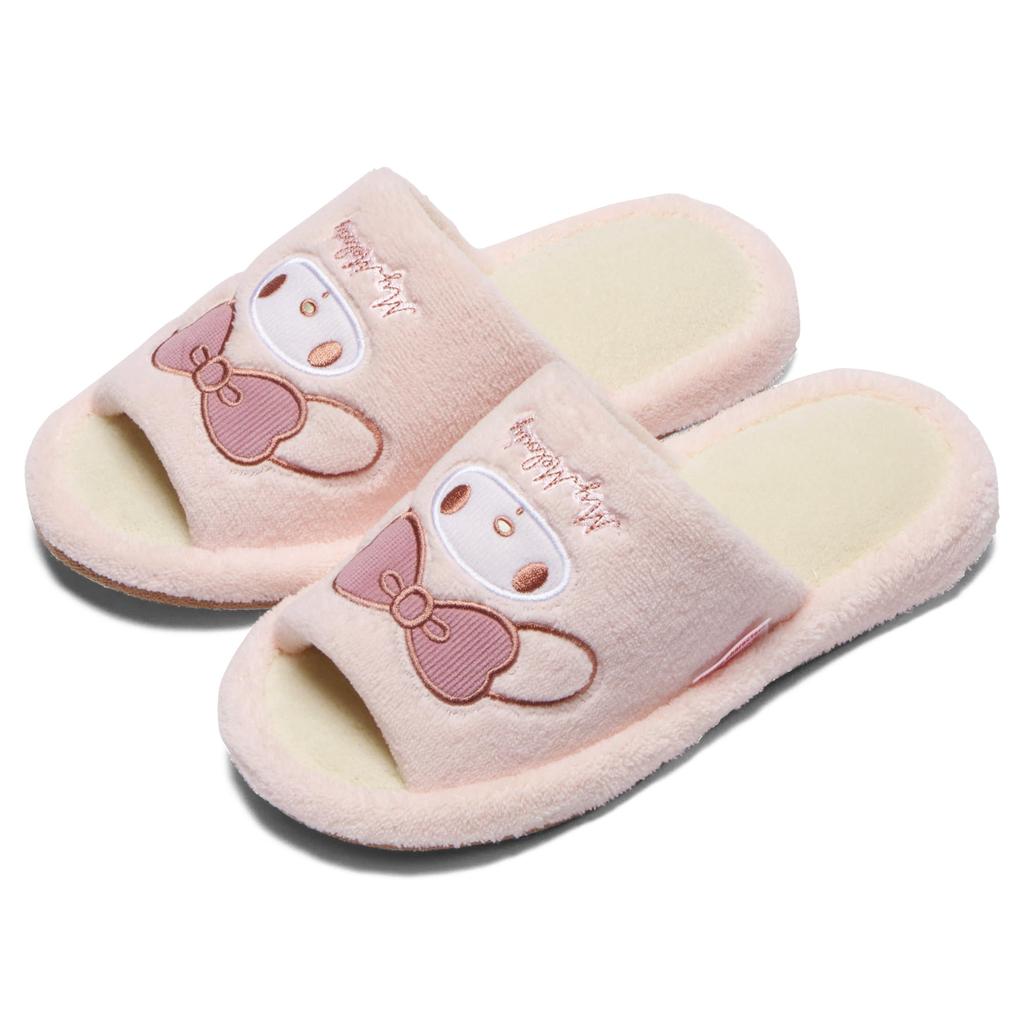 Sanrio My Melody Easy To Walk In Stylish Pink 262191 Room Indoor Great for Guests Cute, Comfortable, [Nippon Slippers] [Character] 22cm-24cm Slippers,