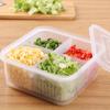 Fresh Keeping Box Refrigerator Onion Ginger Garlic Food Storage Plastic Transparent Drain Food Sealed Box