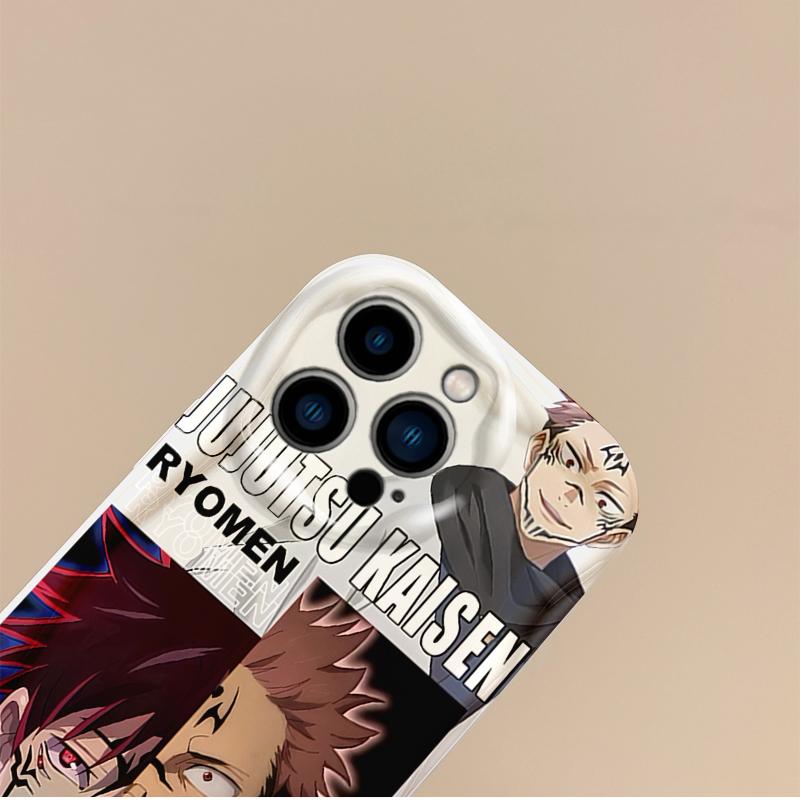 New Jujutsu Kaisen Satoru Gojo Anime Phone Soft Case for iPhone 16 15 14 ProMax 13 12 11 8 7 Plus X XR XS Max TPU Silicone Cover