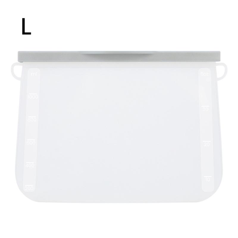 Transparente Silikon-Lebensmittel-Snack-Organizer-Tasche, wiederverwendbare, auslaufsichere Lebensmittel-Gefrierbehälter