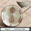 1PCS Chinese Traditional Ceramic Cone Teacup Anti Scaling Handmade Flowers Porcelain Tea Bowl Travel Meditation Cup Tea Set 70ml