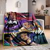 1 stuks Huntrix, K POP Zacht Comfortabel Deken Digitale Print, All Season Multifunctioneel Gebreid Stof Beddengoed, Kantoor, Bank Woondecoratie Deken