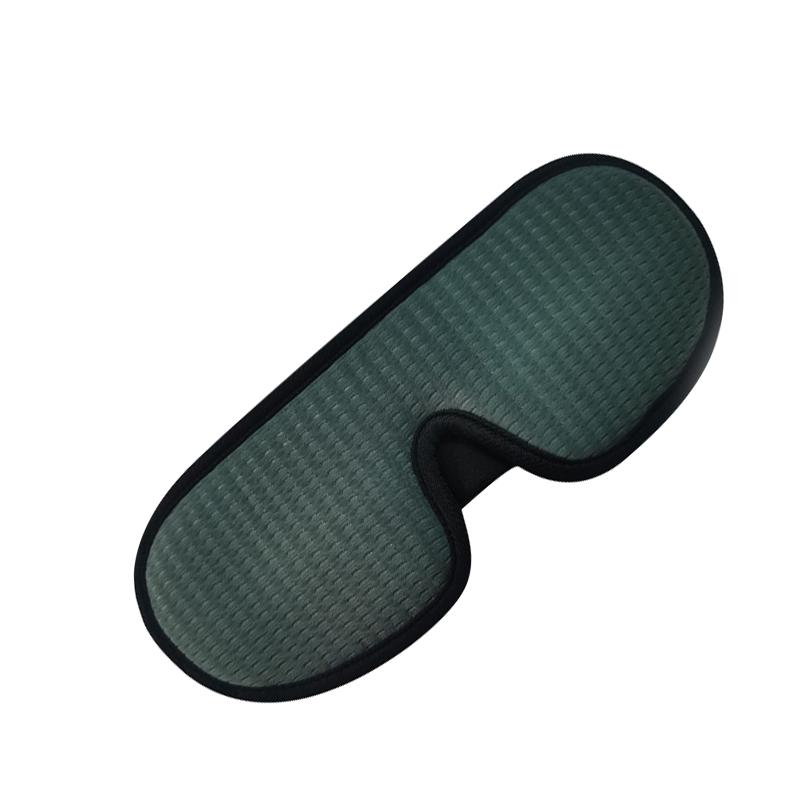 Eye Shade Cover Block Out Light 3D Soft Cushion Lightweight Breathable Blackout Sleeping Cover Green