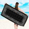 1PC Black & White Paisley Pattern Beach Towel Soft Bath Towel for Summer Beach Pool