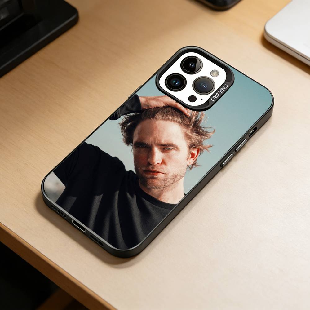 R-Robert P-Pattinson  Phone Case For iPhone 17,16,15,14,13,12,11 Plus,Pro Max,XS,Colorful Silver Black Cover