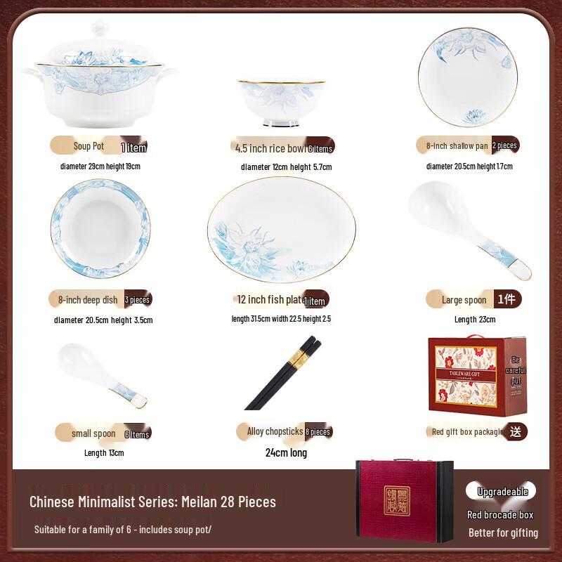 Moder Lanka Jingdezhen Dinnerware Set