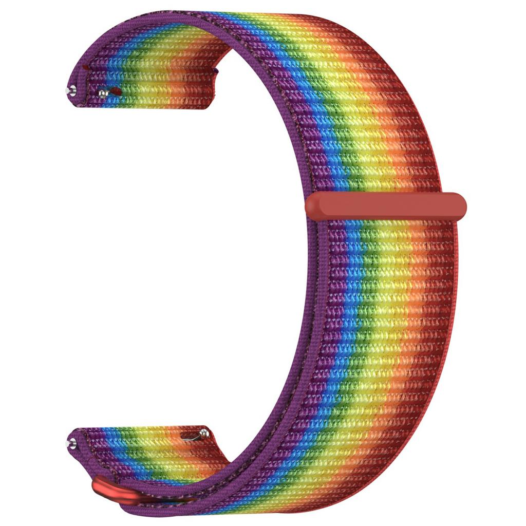 For Garmin Venu X1 Wrist Strap Magic Tape Nylon Loop Watch Band with Metal Ring