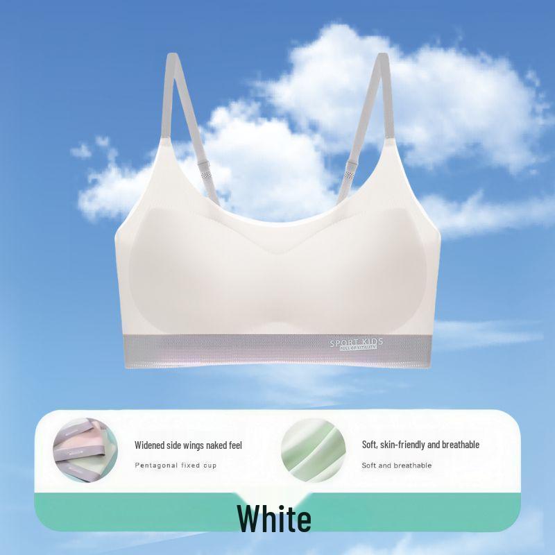 

Puberty Girl s Developmental Bandeau Vest - Junior & High School Essentials L (75-95 jin) білий